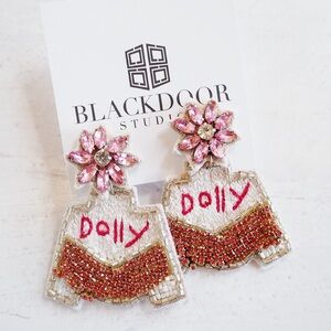 Dolly Pink Jacket Earrings